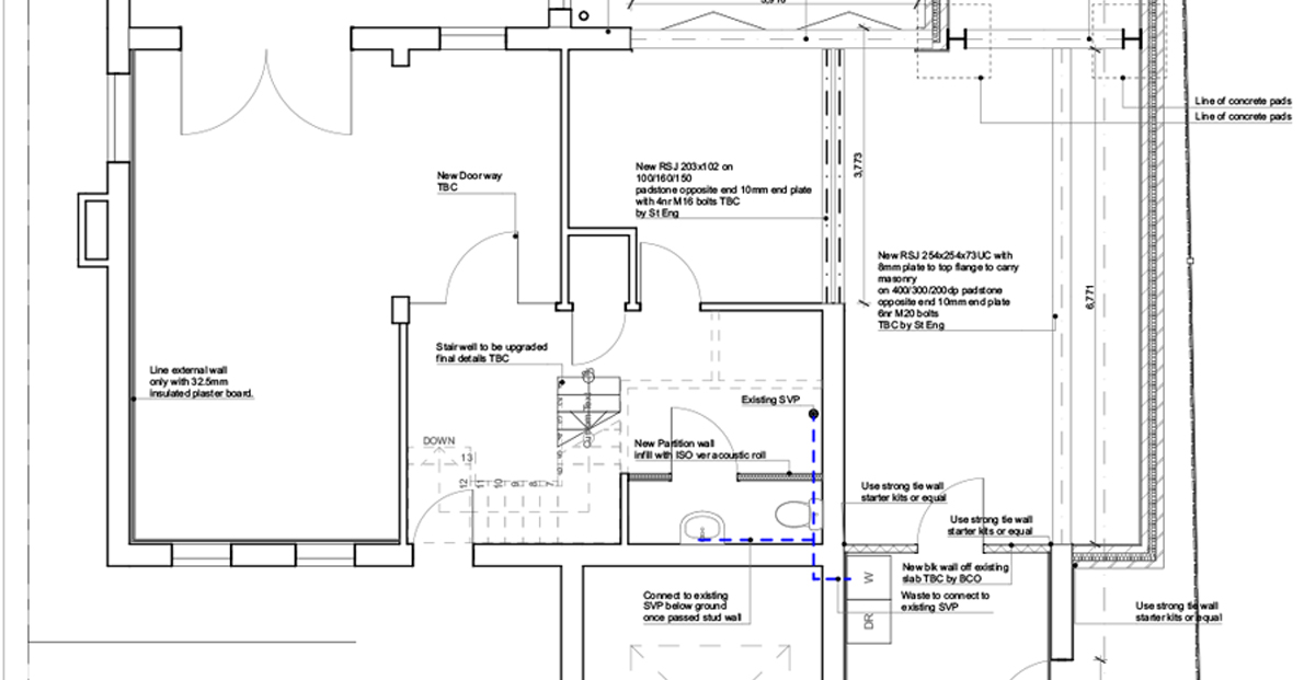 Structural calculations for a build coordinated by Unity Development Group