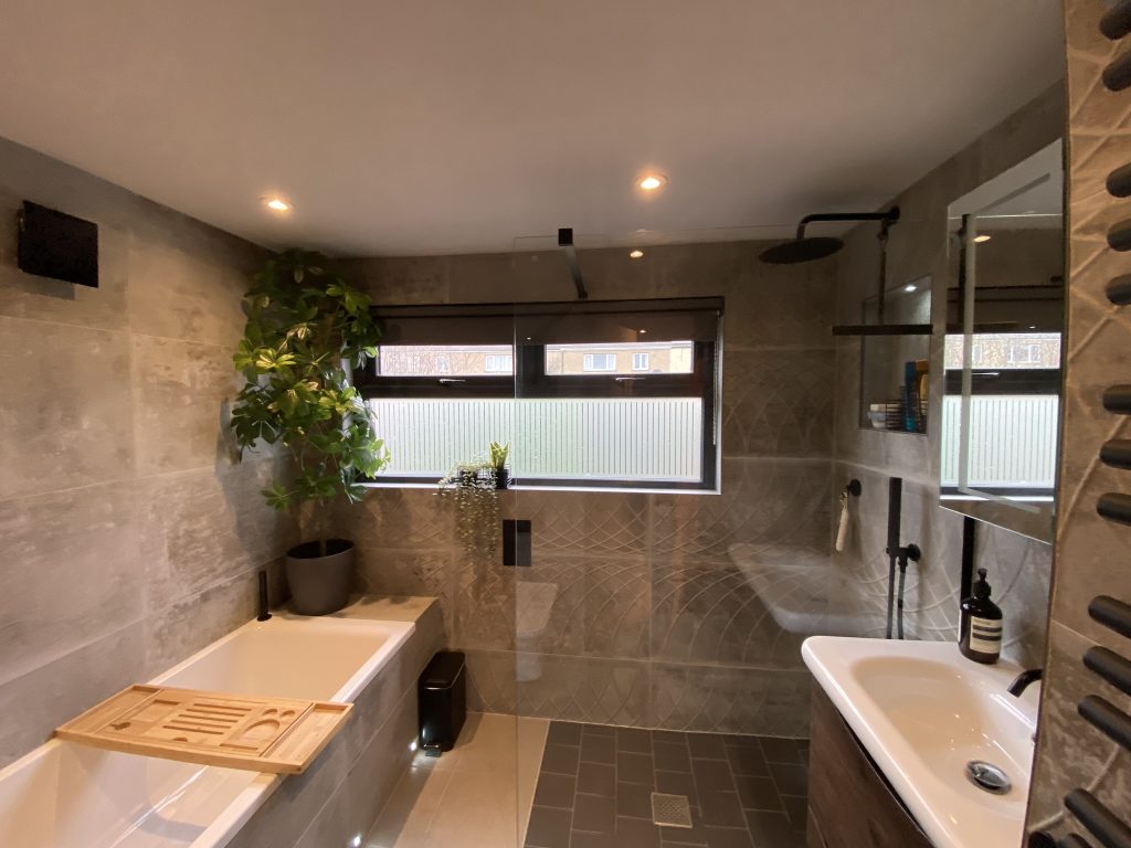 En-suite bathroom finished within a loft conversion